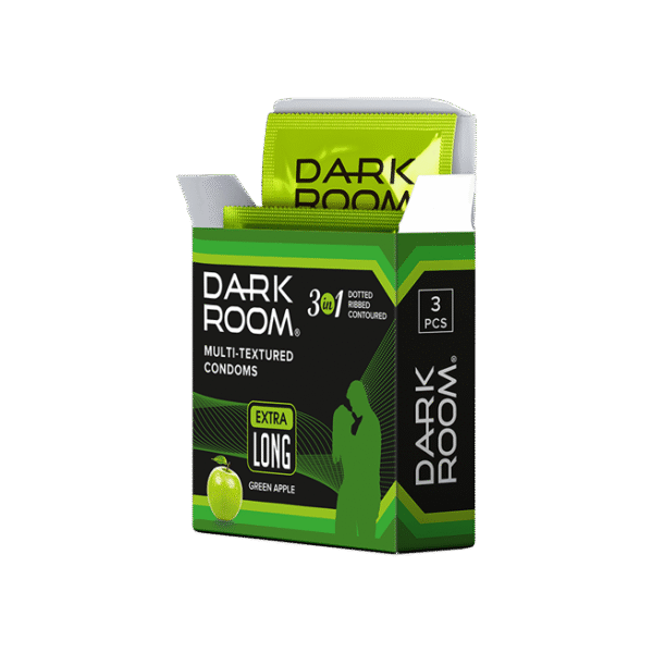DARKROOM MULTI TEXTURE EXTRA LONG CONDOM 3 PC