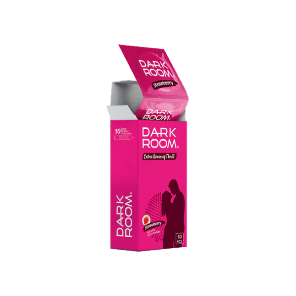DARKROOM STRAWBERRY DOTTED CONDOM 10 PC