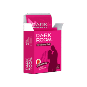 DARKROOM STRAWBERRY DOTTED CONDOM 3 PC