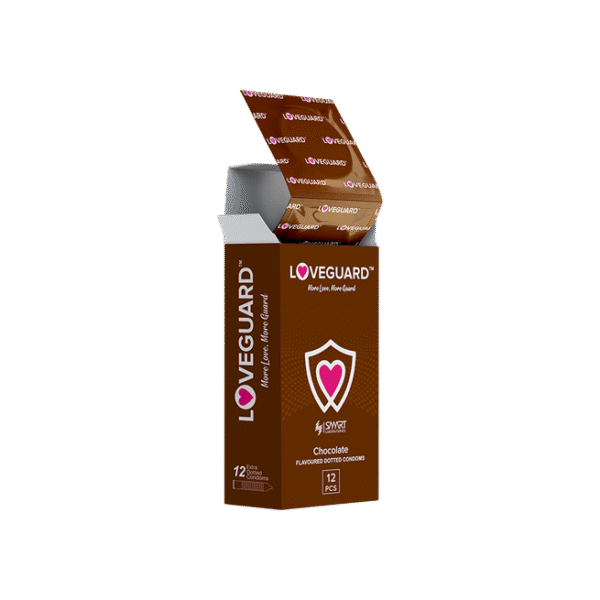 LOVEGUARD CHOCO DOTTED CONDOM 12PC