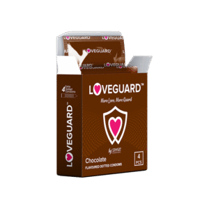 LOVEGUARD CHOCO DOTTED CONDOM 4PC