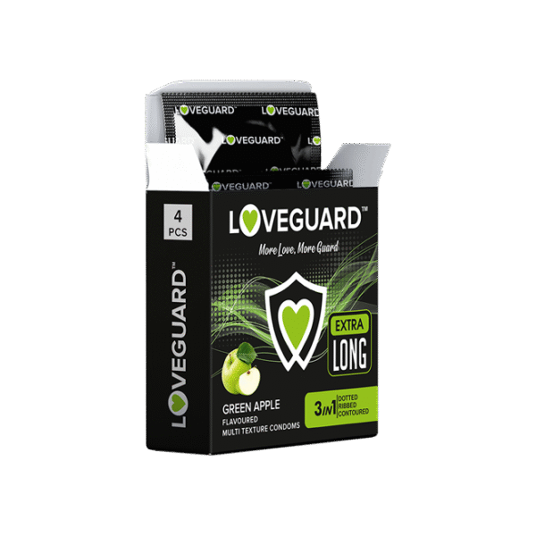 LOVEGUARD MULTI TAXTURE EXTRA LONG CONDOM 4PC