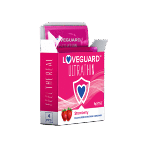 LOVEGUARD STRAW ULTRATHIN CONDOM 4PC