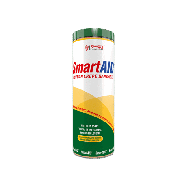 SMARTAID COTTON CREPE BANDAGE 15CM*4M