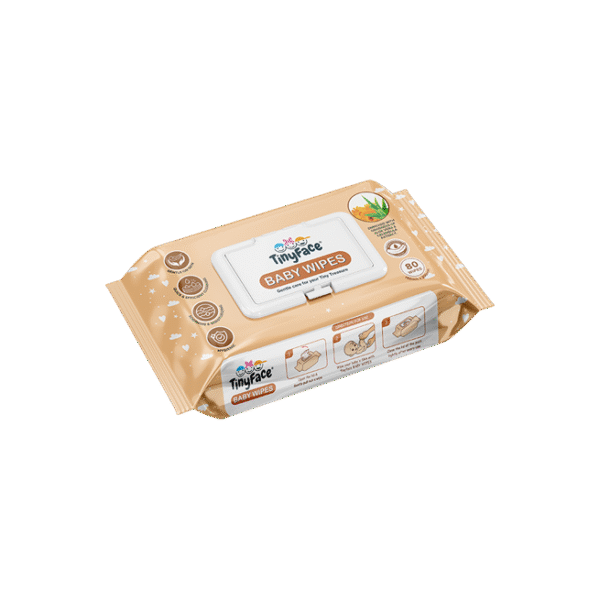 TINYFACE BABY WIPES (ALOE-CALENDULA) 80.NOS