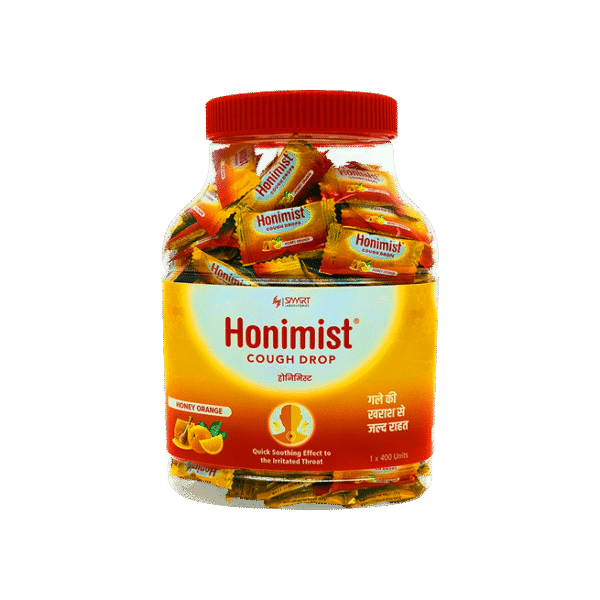 HONIMIST COUGH DROPS JAR 400UNITS